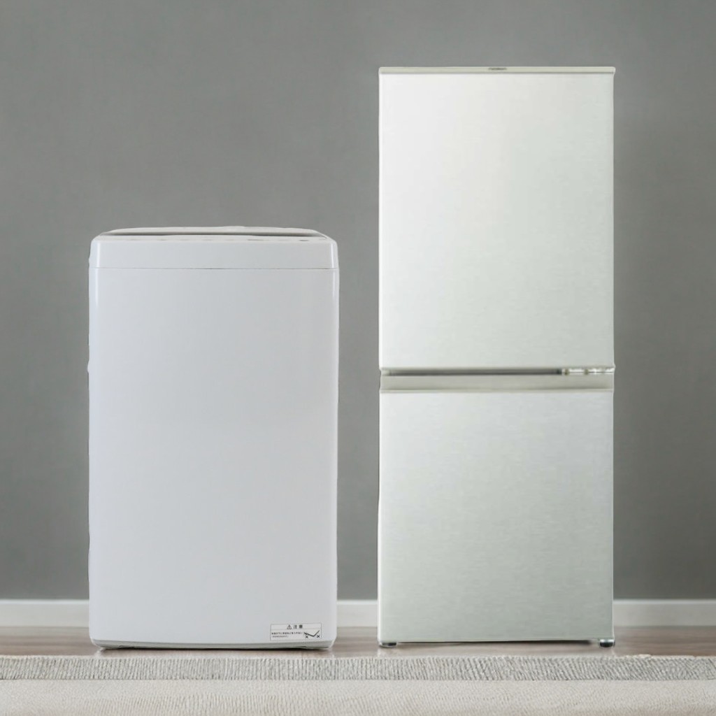 Re.Room家電2点セット（冷蔵庫125～135L ファン式）　レンタル